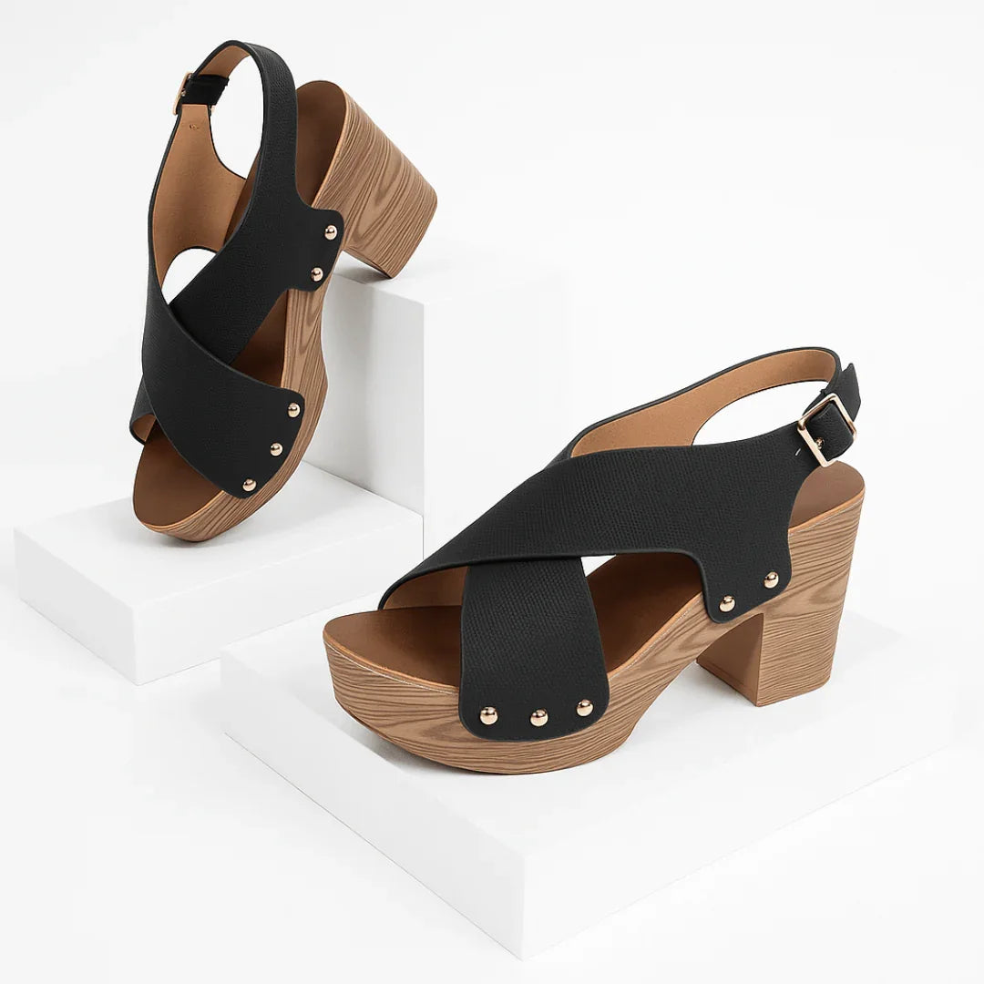 Sofia Rae Double Cross Heels
