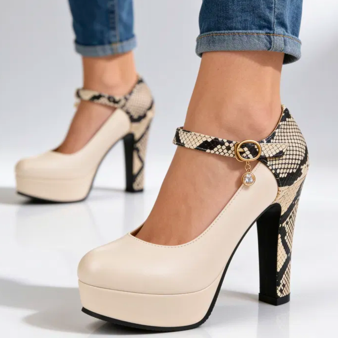 Olivia Rae Python Pump