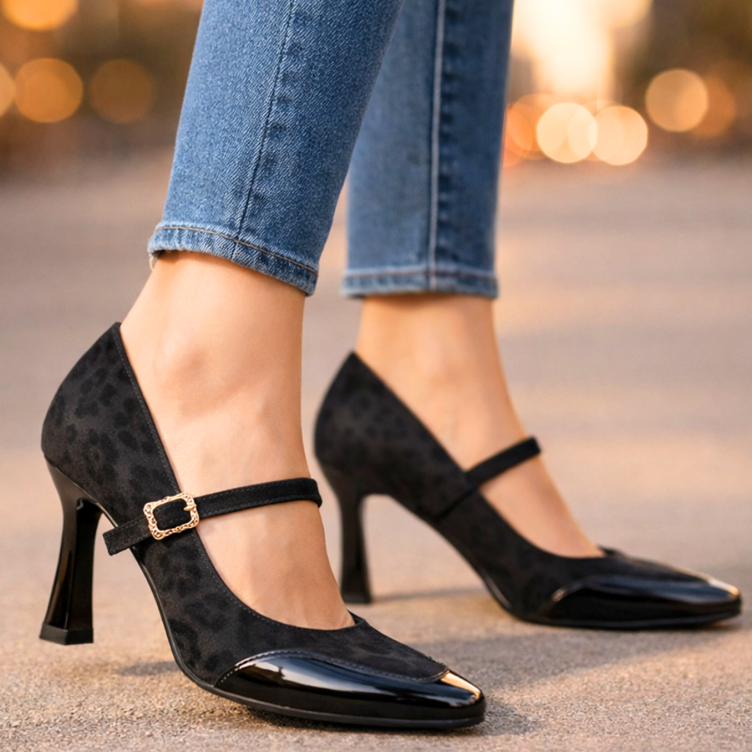 Sofia Rae Leopard Heels
