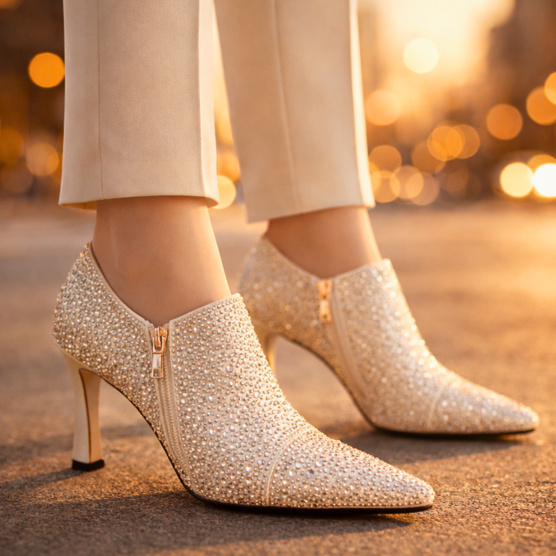 Sofia Rae Rhinestone Kitten Heels