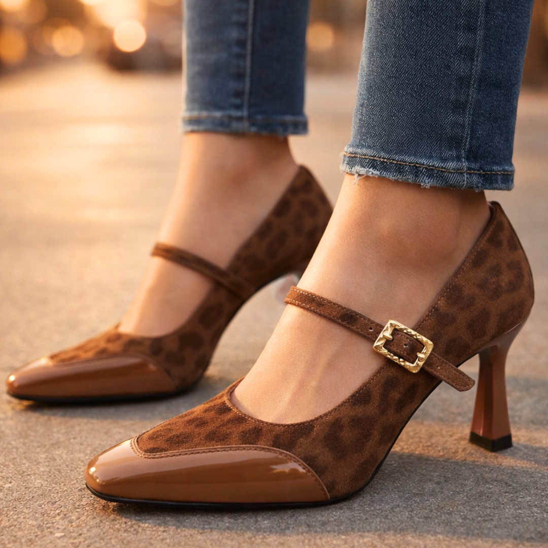 Sofia Rae Leopard Heels