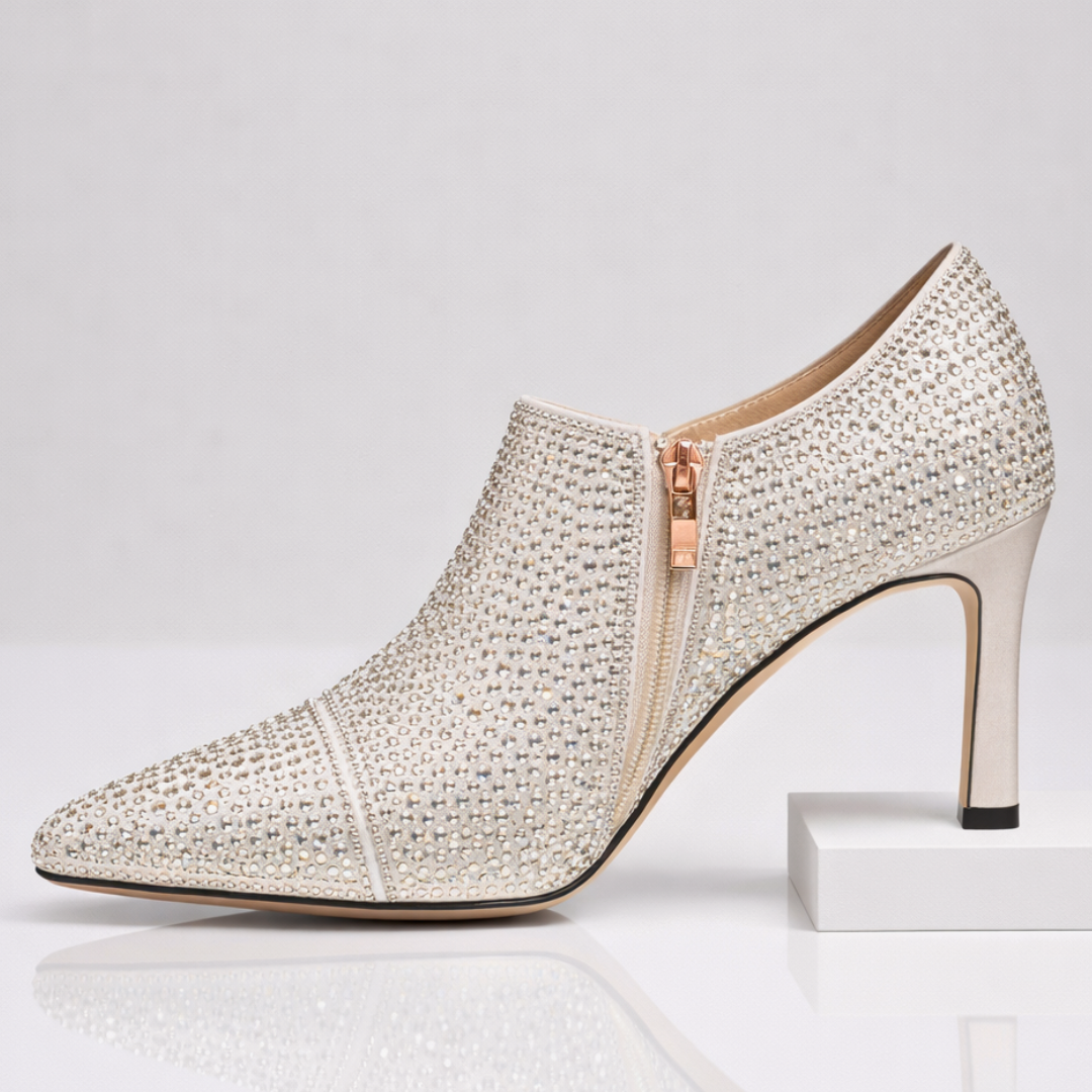 Sofia Rae Rhinestone Kitten Heels
