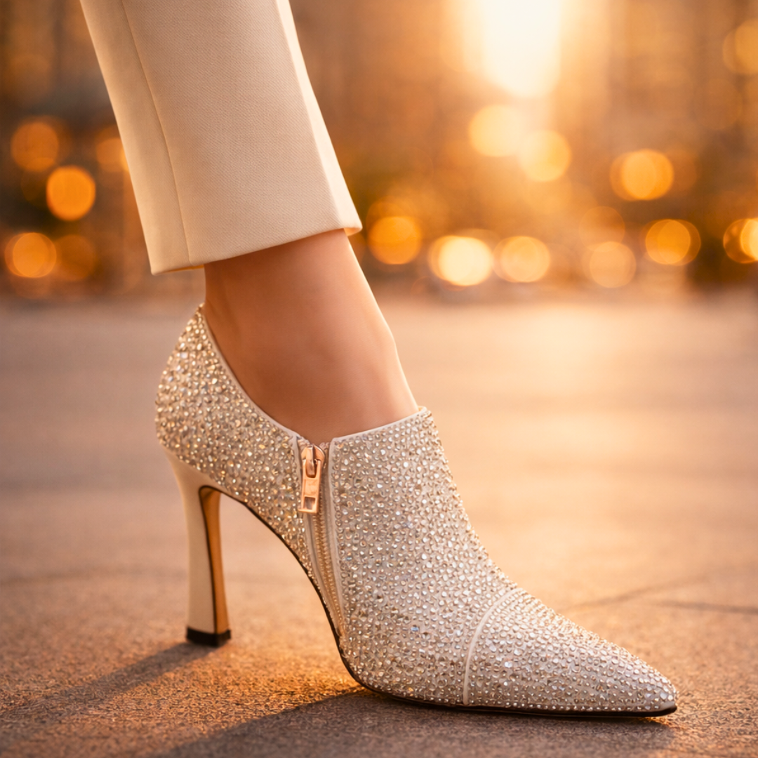 Sofia Rae Rhinestone Kitten Heels