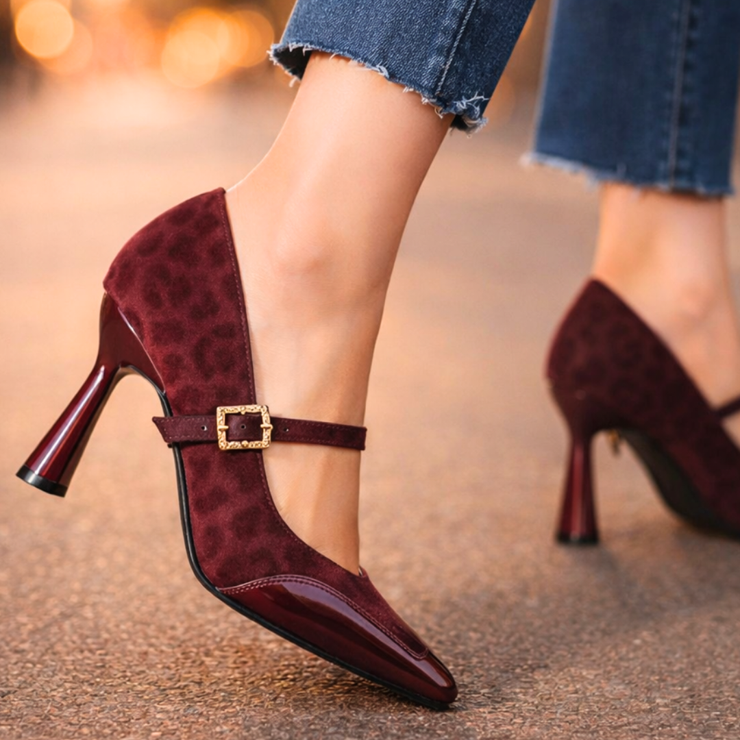 Sofia Rae Leopard Heels