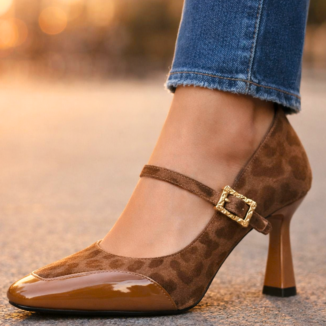 Sofia Rae Leopard Heels