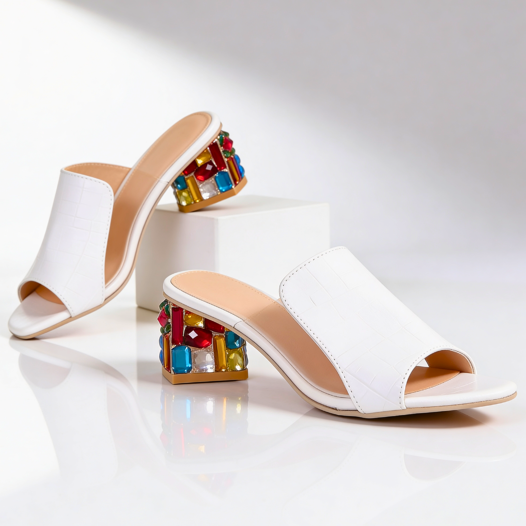 Odessa Jewel Heel Slides