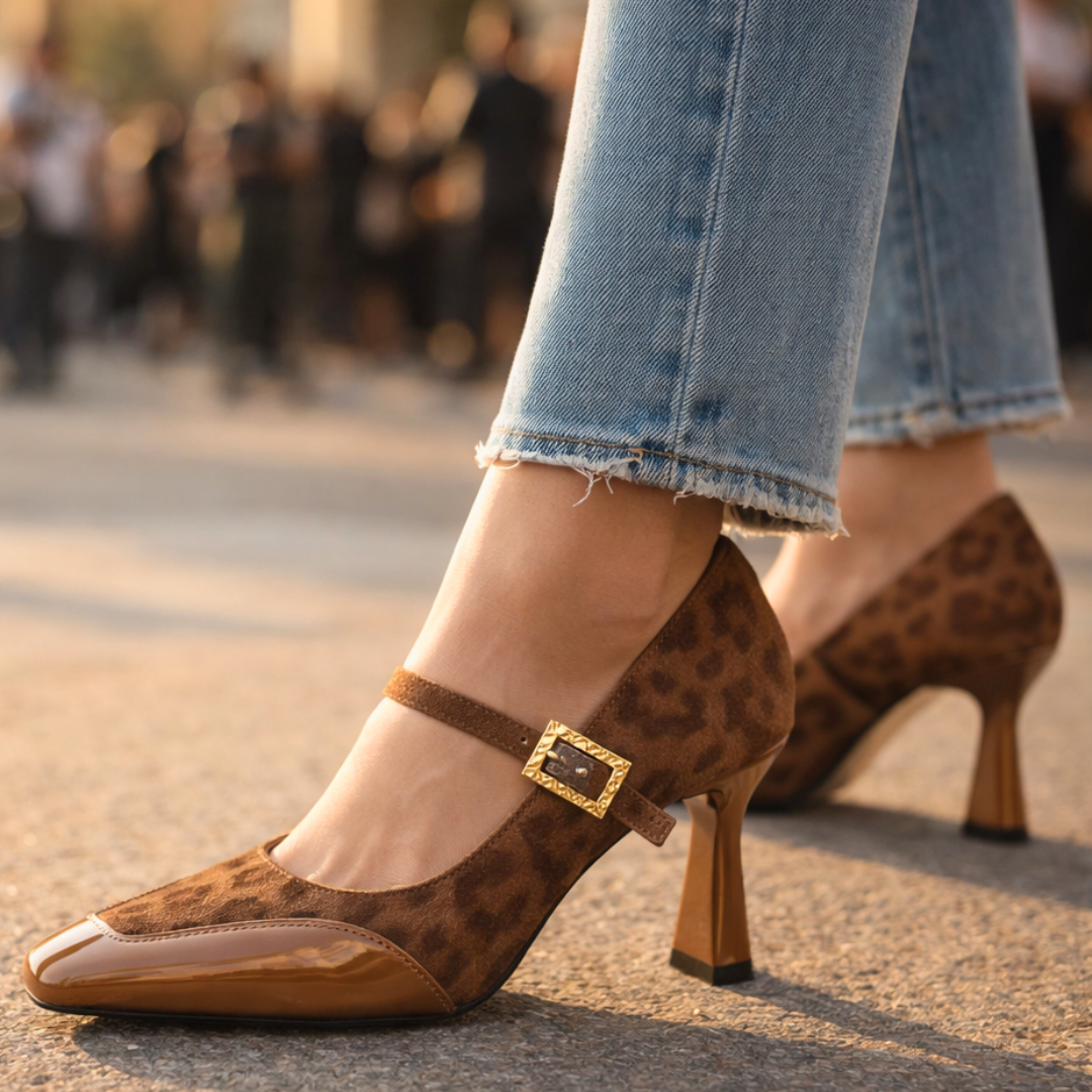 Sofia Rae Leopard Heels